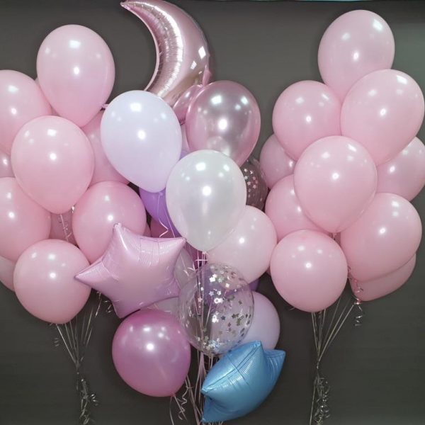 воздушные шары на рождение девочки